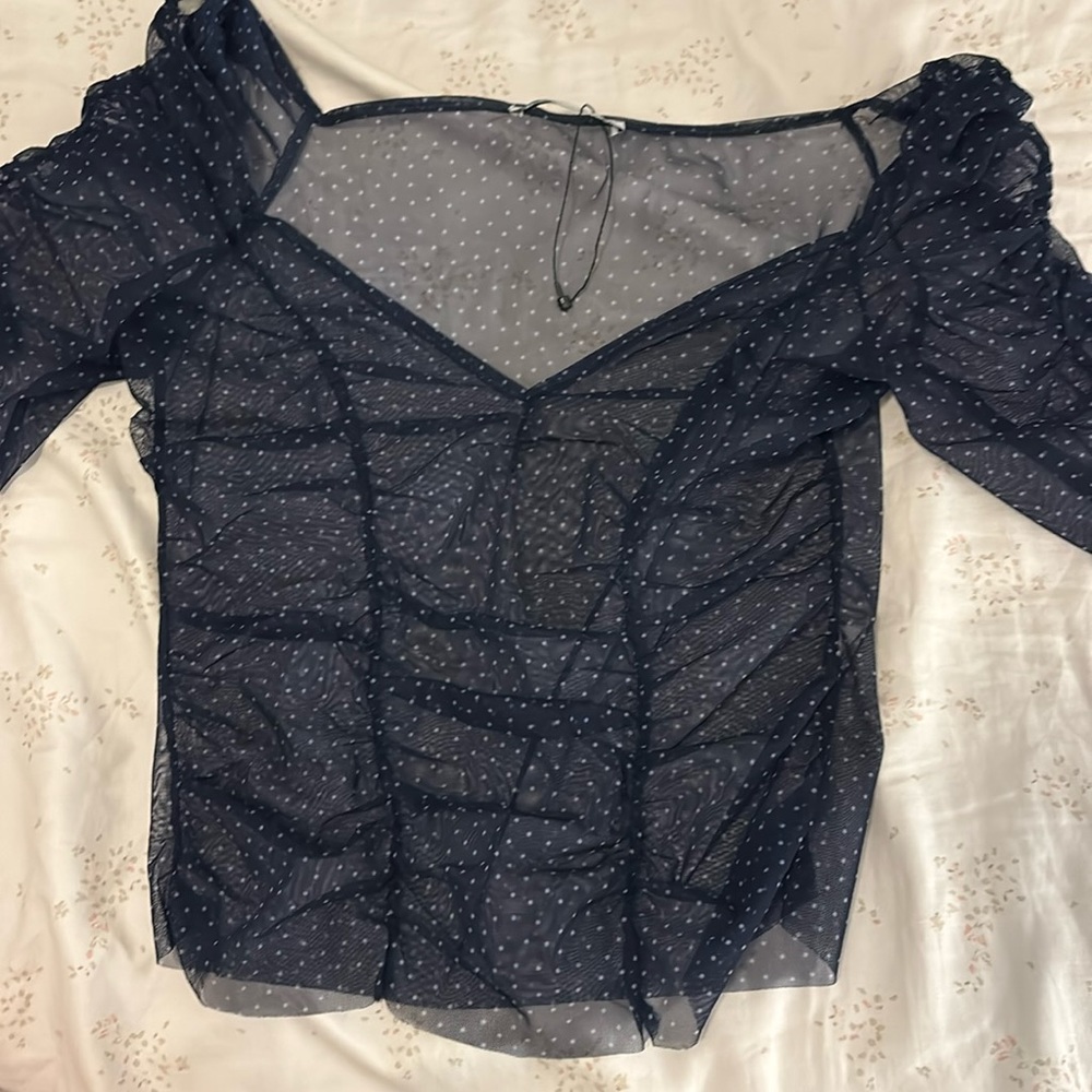 Zara see through top